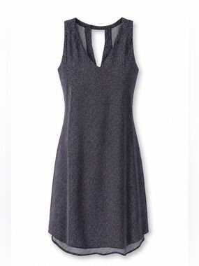 Old Navy Navy Polka Dot floral Shift Dress Sleeveless VNeck Lightweight Vacation